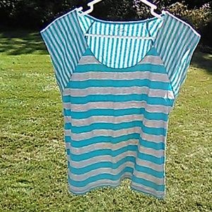 Multi-Stripe Sleeveless Top Medium